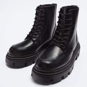ZARA Martin Boots Men Black